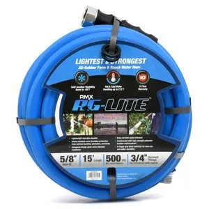 BluBird AG - Lite Rubber Water Hose Assembly 5/8" x 15'