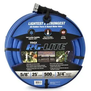 BluBird AG - Lite Rubber Water Hose Assembly 5/8" x 25'