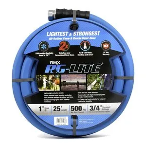 BluBird Ag - Lite Rubber Water Hose Assembly 1" x 25'