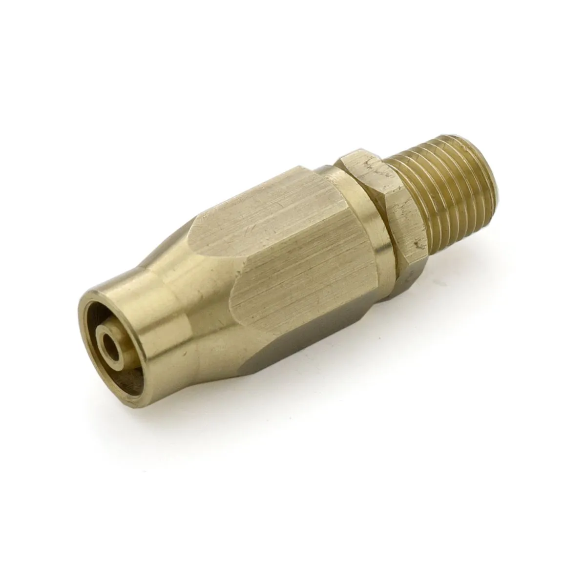 BluBird Fast Fix - 1/4" Air Hose Assembly Repair Fitting - w/ 1/4" MNPT Fixed