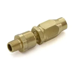 BluBird Fast Fix - 3/8" Air Hose Assembly Repair Fitting - w/ 1/4" MNPT Swivel