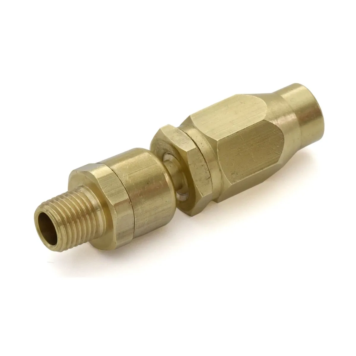 BluBird Fast Fix - 3/8" Air Hose Assembly Repair Fitting - w/ 1/4" MNPT Swivel