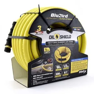 BluBird OilShield Rubber Air Hose Assembly 1/2" x 50'