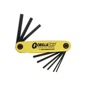 Bondhus Corp. HEX GORILLAGRIP FOLD UP SET SIZES .050 THRU 3/16"