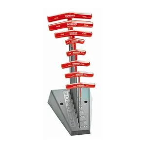 Bondhus Corp. BALLEND T-HANDLE SET W/STAND SIZES 2-10MM
