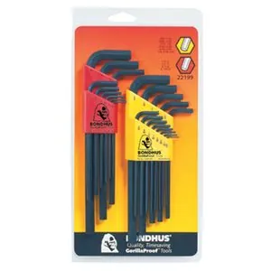 Bondhus Corp. 22PC SAE/MET Hex L Wrench Display