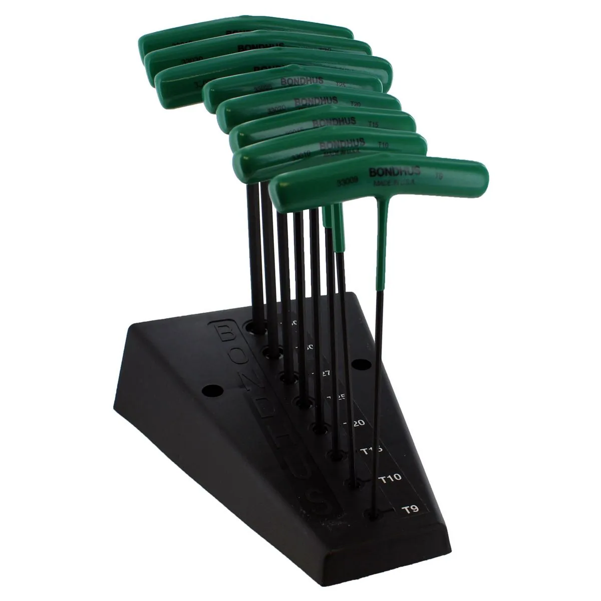 Bondhus Corp. STAR T-HANDLE SET W/STAND - 8 SIZES T9 THRU T40