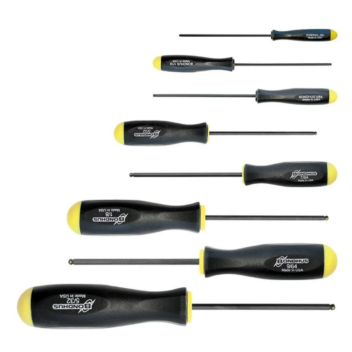 Bondhus Corp. 8-Piece Hex Ball End Screwdriver Set