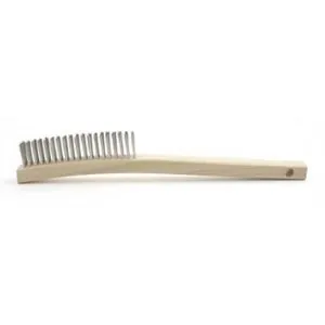 Curved Handle Scratch Brush, 13.75" OAL