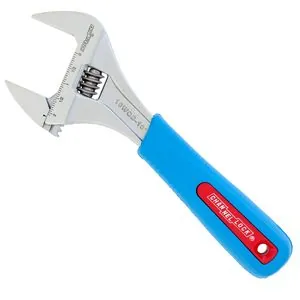 Channellock 10WCB 10 Inch CODE BLUE WideAzz Adjustable Wrench