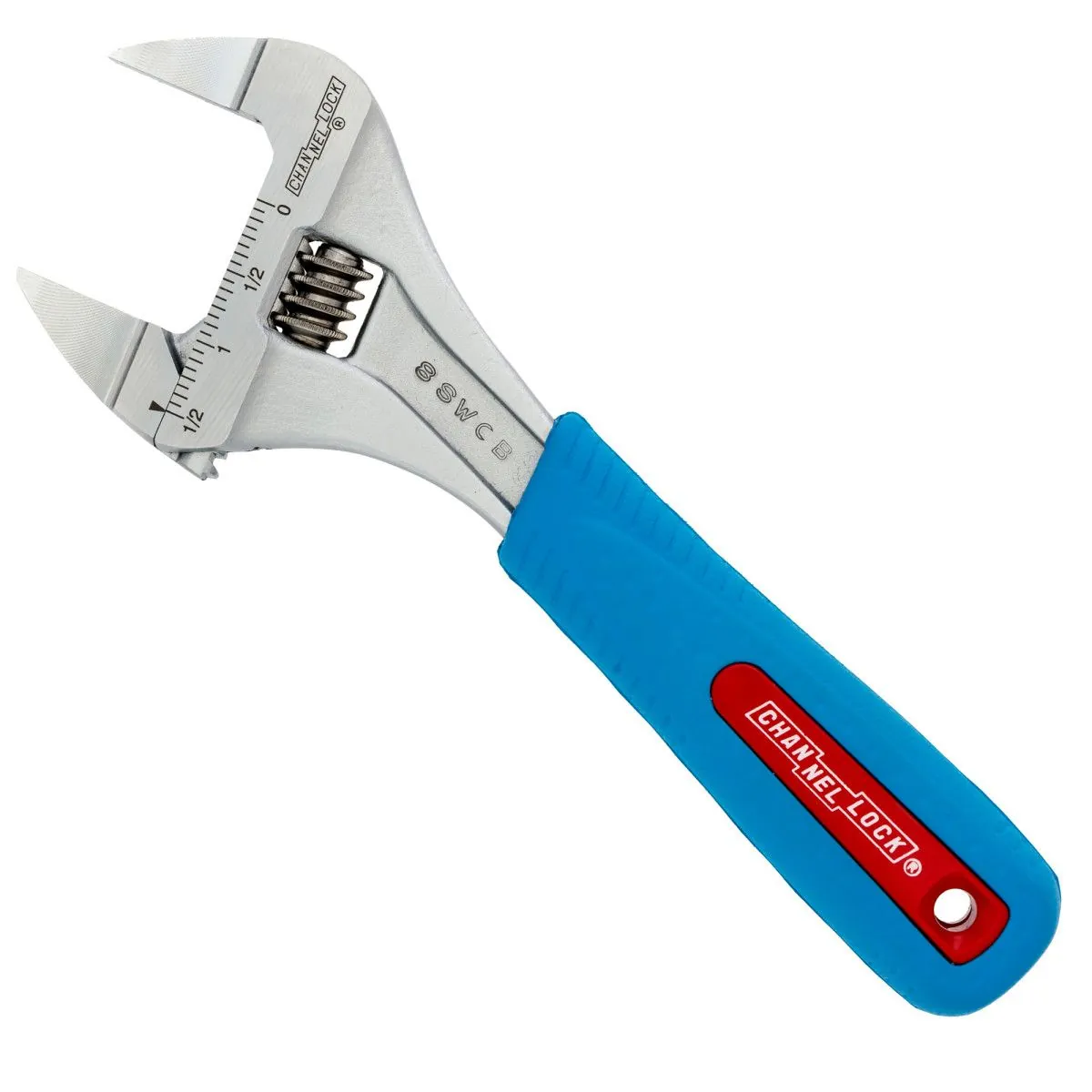 Channellock 8SWCB 8 Inch CODE BLUE WideAzz Slim Jaw Adjustable Wrench