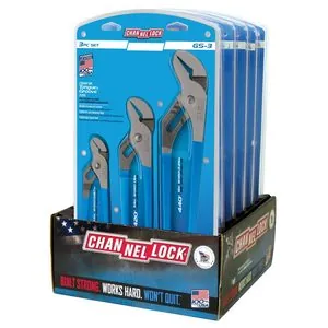 Channellock GS-3D 3 Piece Tongue & Groove Set