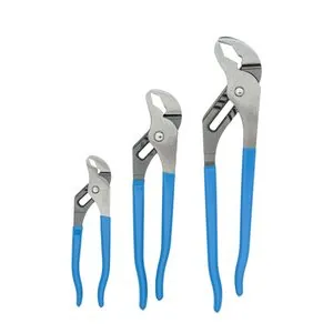 Channellock VJ-3 3 Piece V-Jaw Tongue & Groove Pliers Set