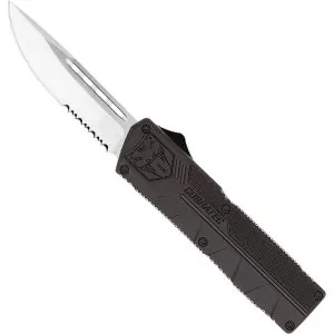 BLACK LIGHTWEIGHT DROP SERRATED