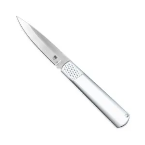 Gideon Hidden Release Silver/Silver with D2 blade
