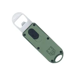 OTF Bottle Opener OD Green with pocket clip