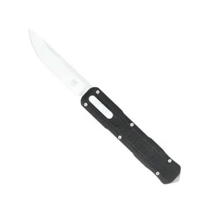 Raptor Black Side Button OTF with D2 Drop Not Serrated Blade