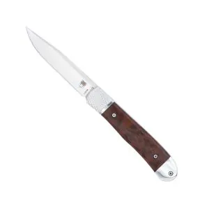 Trapper Hidden Release Snakewood with 154CM Drop Not Serrated Blade