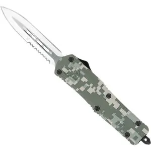 Medium FS-3 Army Digital Camo Dagger 1 Side Serrated