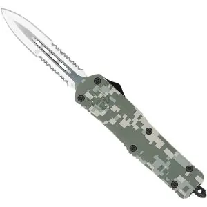Medium FS-3 Army Digital Camo Dagger 2 Side Serrated