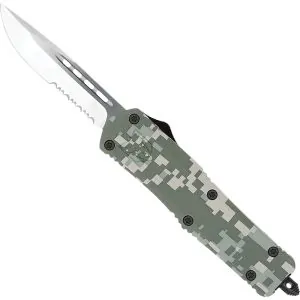 Medium FS-3 Army Digital Camo Drop Serrated