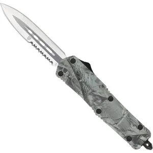 Medium FS-3 Winter Digital Camo Dagger 1 Side Serrated