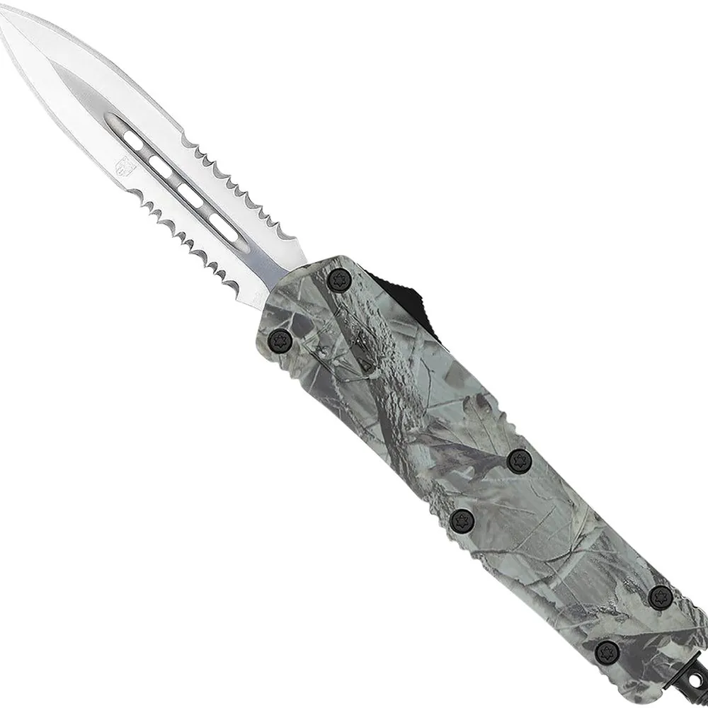 Medium FS-3 Winter Digital Camo Dagger 2 Side Serrated