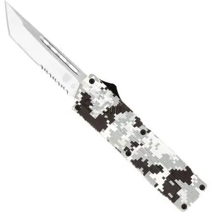 Lightweight Winter Digital Camo Tanto Serrated
