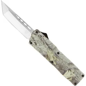 Lightweight Woodland Camo Tanto Not Serrated
