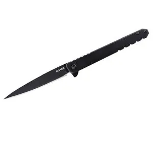 COAST Products LX532 1919 Founders Series Origin Assisted Open Titanium Nitride Coated 9Cr18Mov Drop Point Blade with Frame Lock Folding Pocket Knife - Black