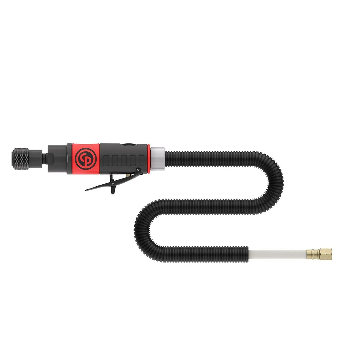 Chicago Pneumatic Chicago Pneumatic CP873CK - Low Speed Composite Air Tire Buffer Kit with Quick Change 7/16" Hex Shank Chuck, 0.47 HP / 350 W Air Motor - 3,000 RPM and Rear Exhaust Hose with Noise Reducer.