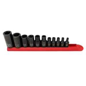 CTA Manufacturing 11 Piece Master Torx Socket Set - E4 - E20