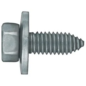 Disco Automotive Hardware 1000PK Hex Washer Head CA Point Body Bolt, 3/8 in - 16 TPI x 1 in L x 1/2 in Hex, Black