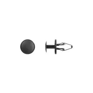 Disco Automotive Hardware 10374PK Push-Type Retainer, 22 mm L Stem x 21/64 in Hole, Nylon, Black