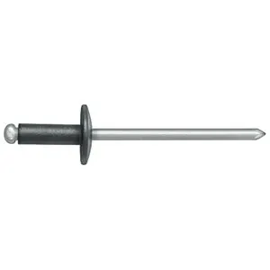 Disco Automotive Hardware Black Finish Alum. Steel Pop Rivets