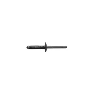 Disco Automotive Hardware 1951PK Bumper Cover Rivet, 1/4 in Dia x 3/16 to 3/8 in Grip Range, Aluminum, Black