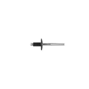 Disco Automotive Hardware 4002PK Bumper Assembly Rivet, 1/4 in Dia x 1/8 to 1/4 in Grip Range, Steel, Black