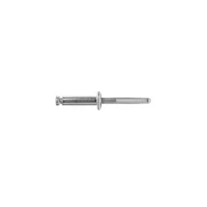 Disco Automotive Hardware 4008PK Peel-Type Glass Stop Rivet, 1/4 in Dia x 33/64 to 19/32 in Grip Range, Aluminum Rivet
