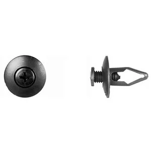 Disco Automotive Hardware 5/16" BLK NYL INT FNDR SHD RVT