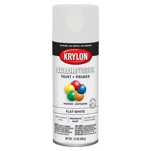 Krylon Flat White; 12 oz. Aerosol