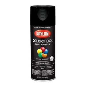 Krylon Semi-Gloss Black 12 oz.