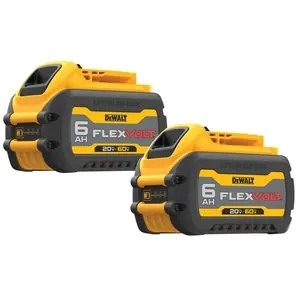 DeWalt 20/60V MAX* FLEXVOLT 6Ah Battery (2 pk)