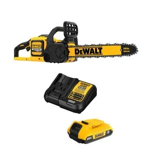 DeWalt FLEXVOLT 60 Volt MAX 16 Inch Brushless Cordless Chainsaw Kit with Battery and Charger