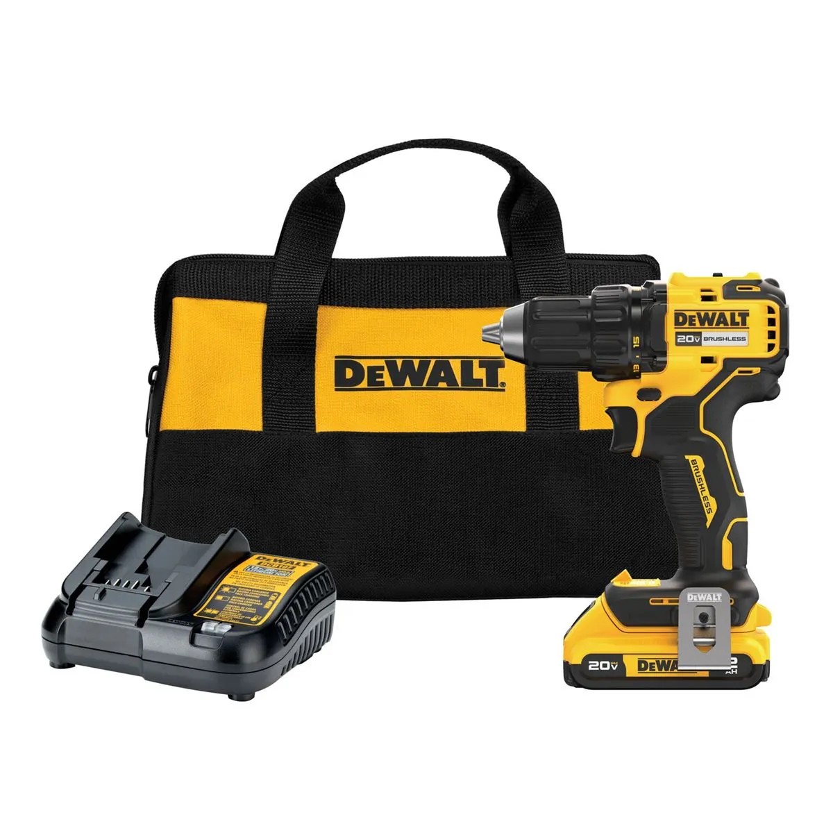 DeWalt 20V MAX* Brushless Cordless 1/2-in. Drill/Driver Kit