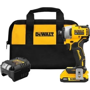 DeWalt 20V MAX* ATOMIC Cordless Brushless 1/4 in Impact Driver Kit (1) Lithium Ion Battery with Charger