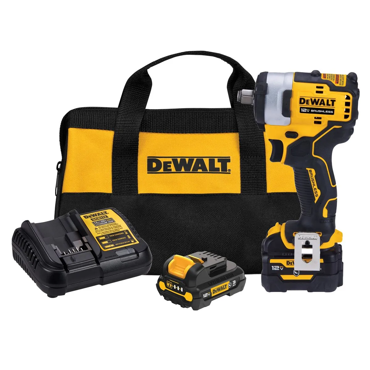 DeWalt XTREME 12V MAX* Brushless 1/2-in. Cordless Impact Wrench Kit