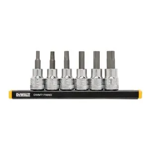 DeWalt 3/8 inch Drive SAE Hex Bit Socket Set