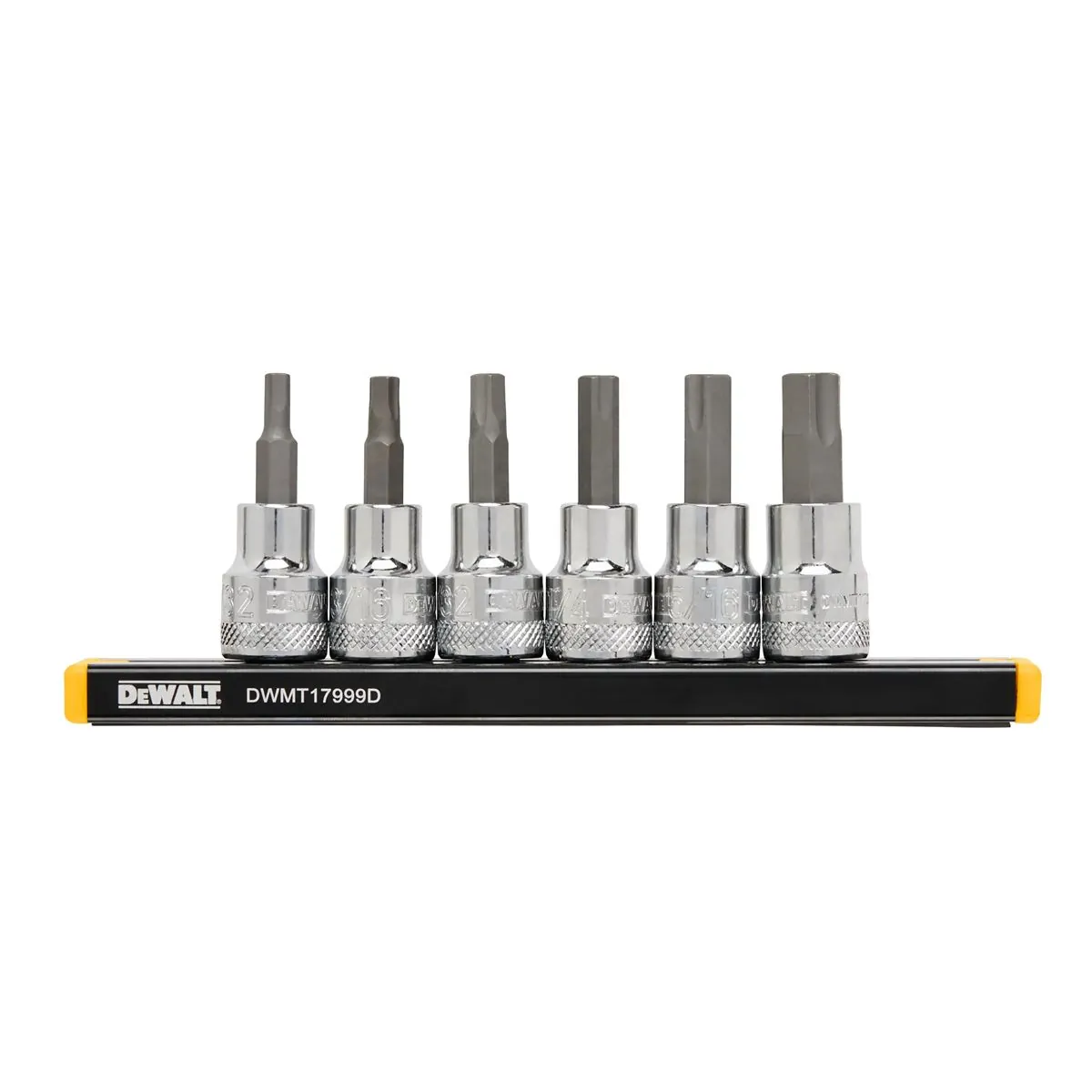 DeWalt 3/8 inch Drive SAE Hex Bit Socket Set