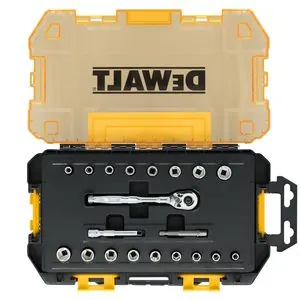DEWALT TOUGHSERIES TOUGH BOX 1/4 in. Drive Mechanics Tool Set - 20 Piece