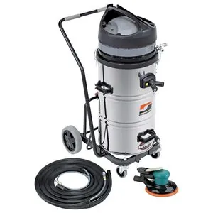 Dynabrade Mega-Raptor Vac&reg; Standard Pack Mobile Auto Vacuum System : Vacuum Kit w/6" Spirit ROS & Standard Cart, M-Class, 120v/60Hz, 15 Amp, 20 gal., Conductive